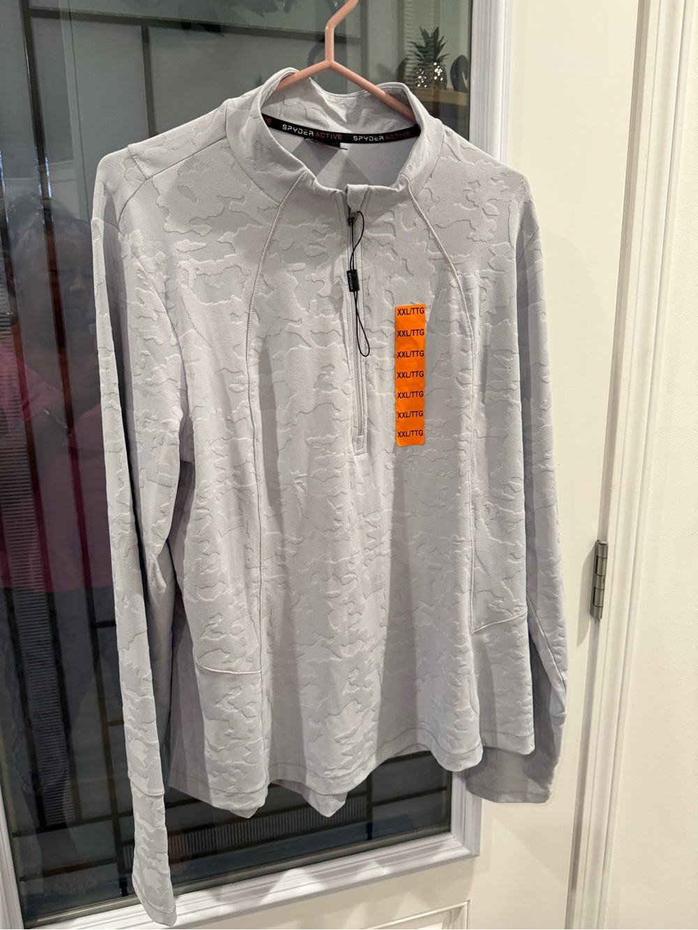 Spyder Light Gray Quarter-Zip Men's Pullover